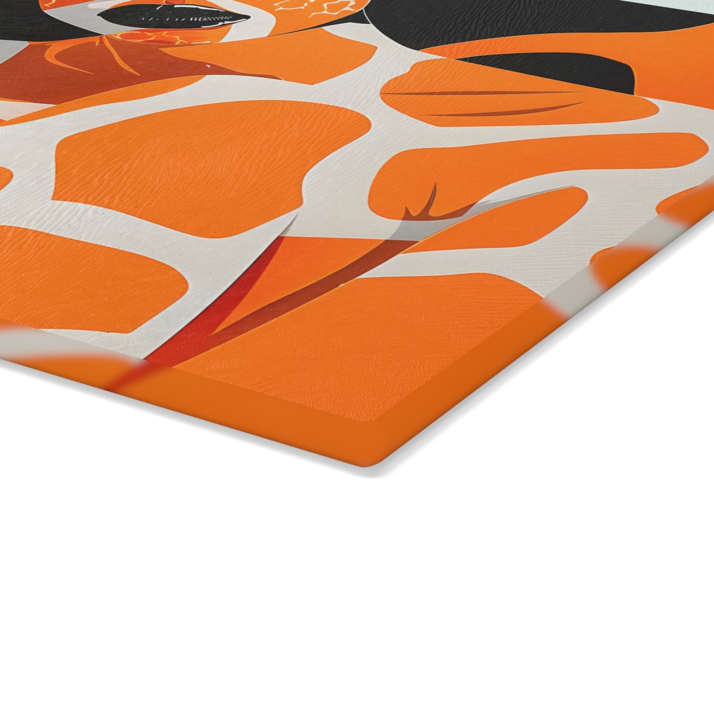 Giraffe Essence: A Fusion of Nature and Elegance Collection - Glass Cutting Board - #2014