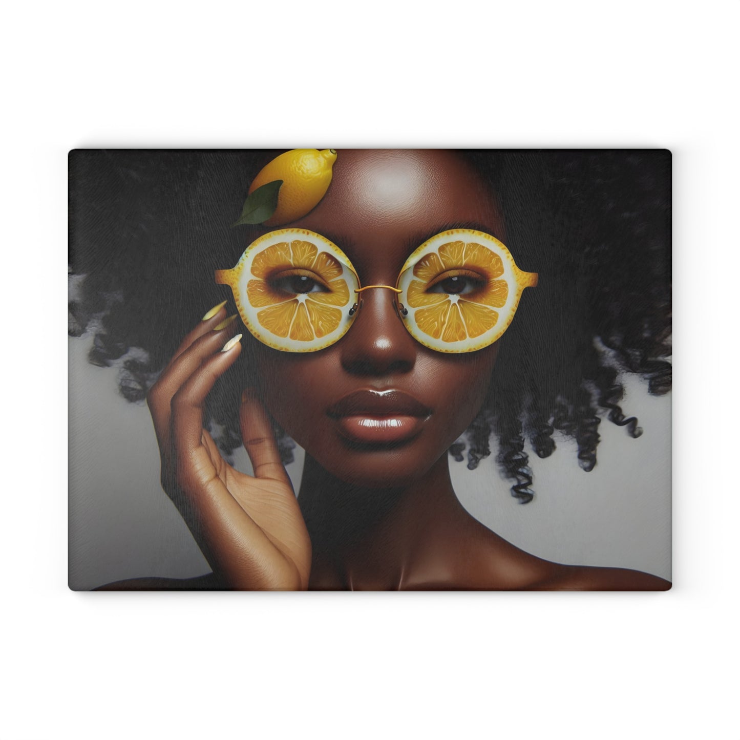 Velvet's View: The Lemon Delight Collection – Glass Cutting Board #2017