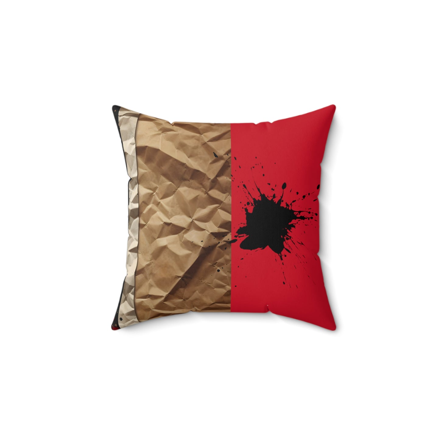 Bold Expressions: A Red and Black JourneyCollection - Spun Polyester Square Pillow - #2013