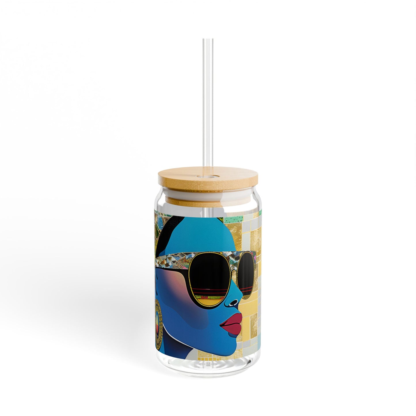 Vibrant Visions: The Bohemian Collection - Sipper Glass, 16oz - #2014