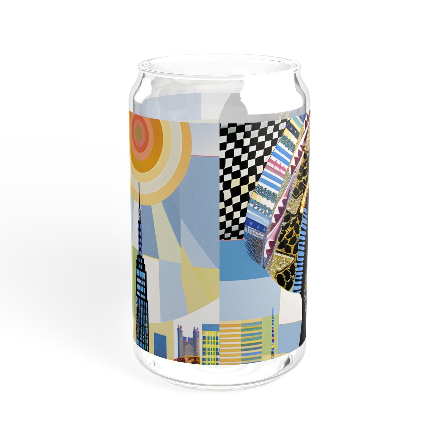 Vibrant Visions: The Bohemian Collection - Sipper Glass, 16oz - #2013