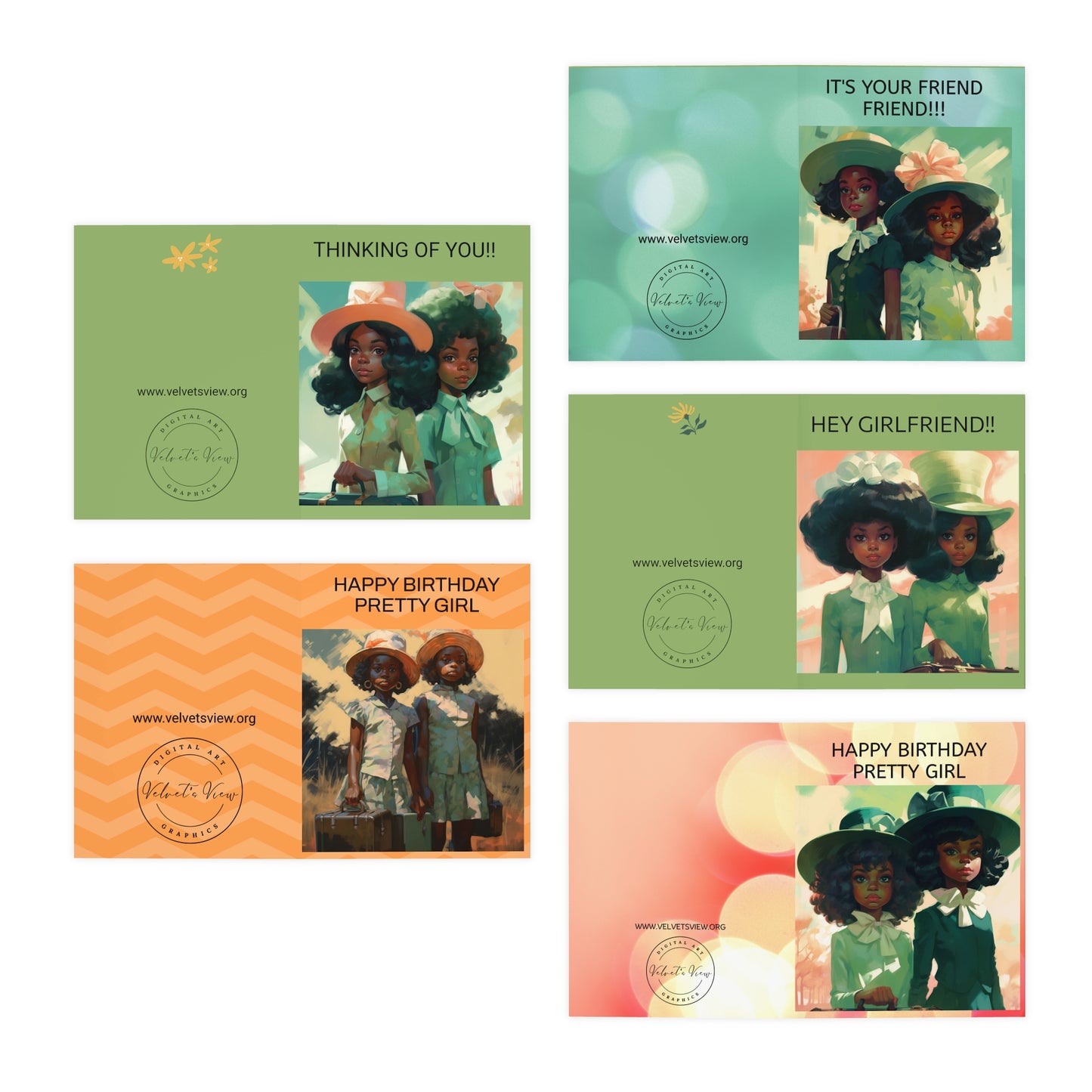 Multi-Design Greeting Cards (5-Pack)