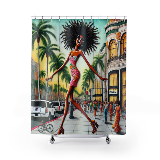 Urban Chic: City Strolls Series - Shower Curtains - #2014