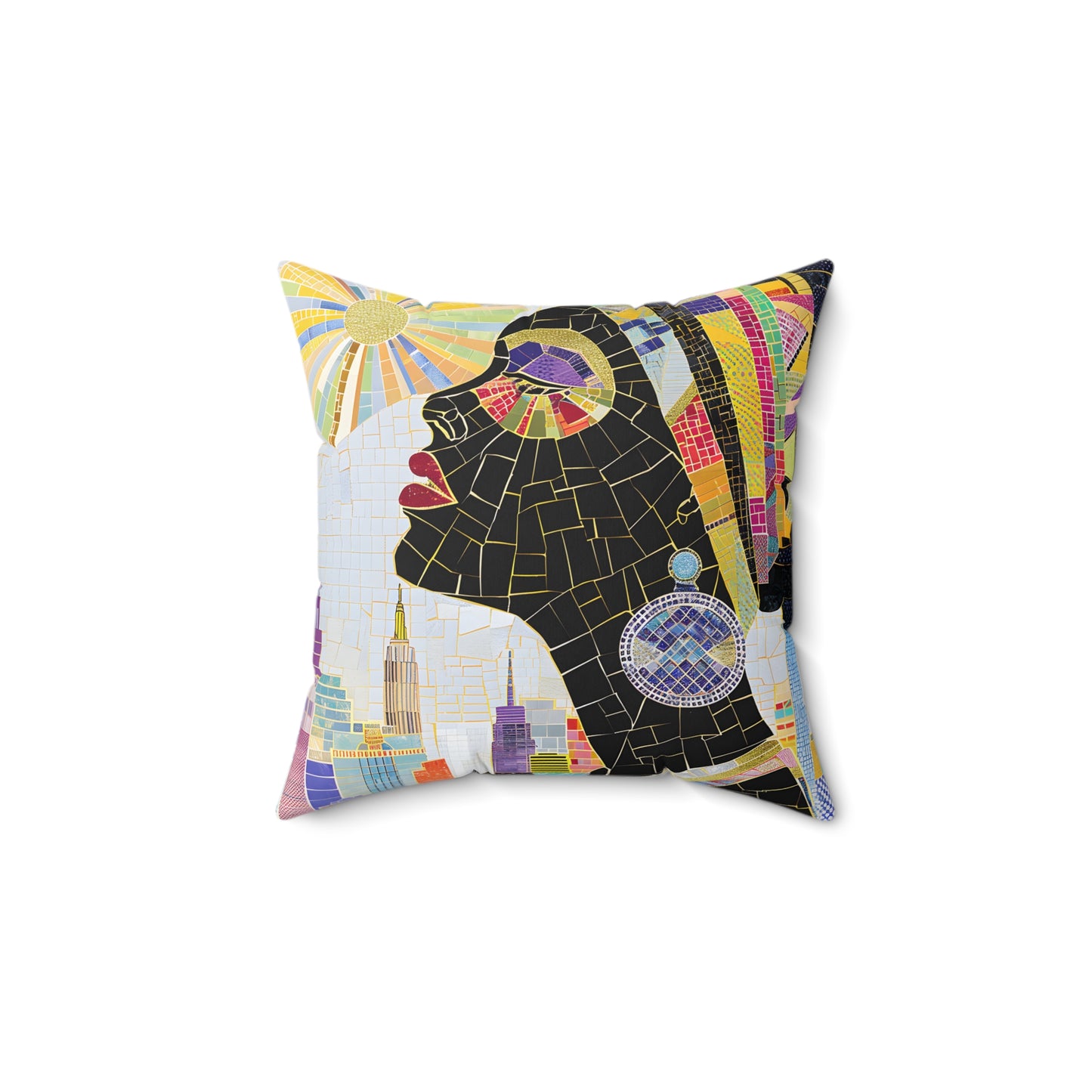 Vibrant Visions: The Bohemian Collection - Spun Polyester Square Pillow - #2015