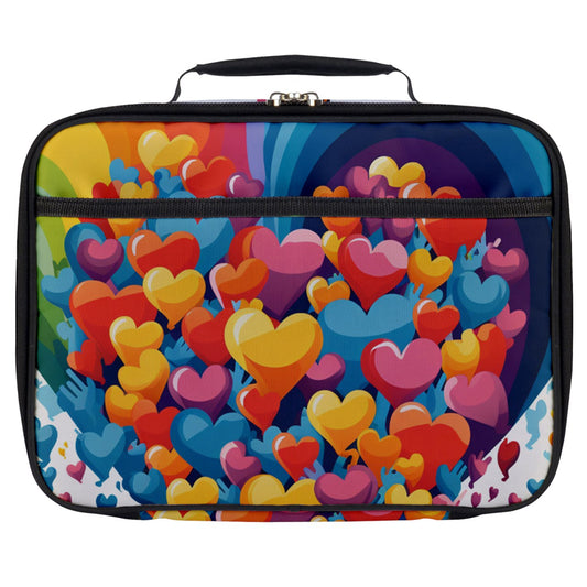 Radiant Hearts - #2012 Full Print Lunch Bag