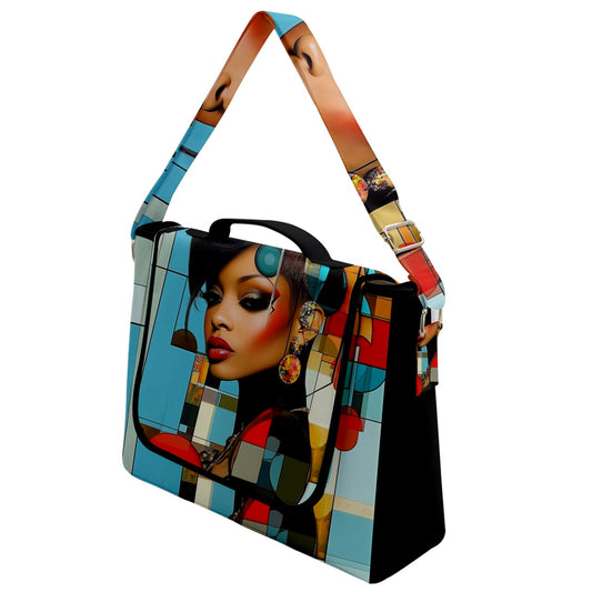 Vibrant Visions: Art-Inspired Elegance for Everyday Life Collection - Box Up Messenger Bag - #2011