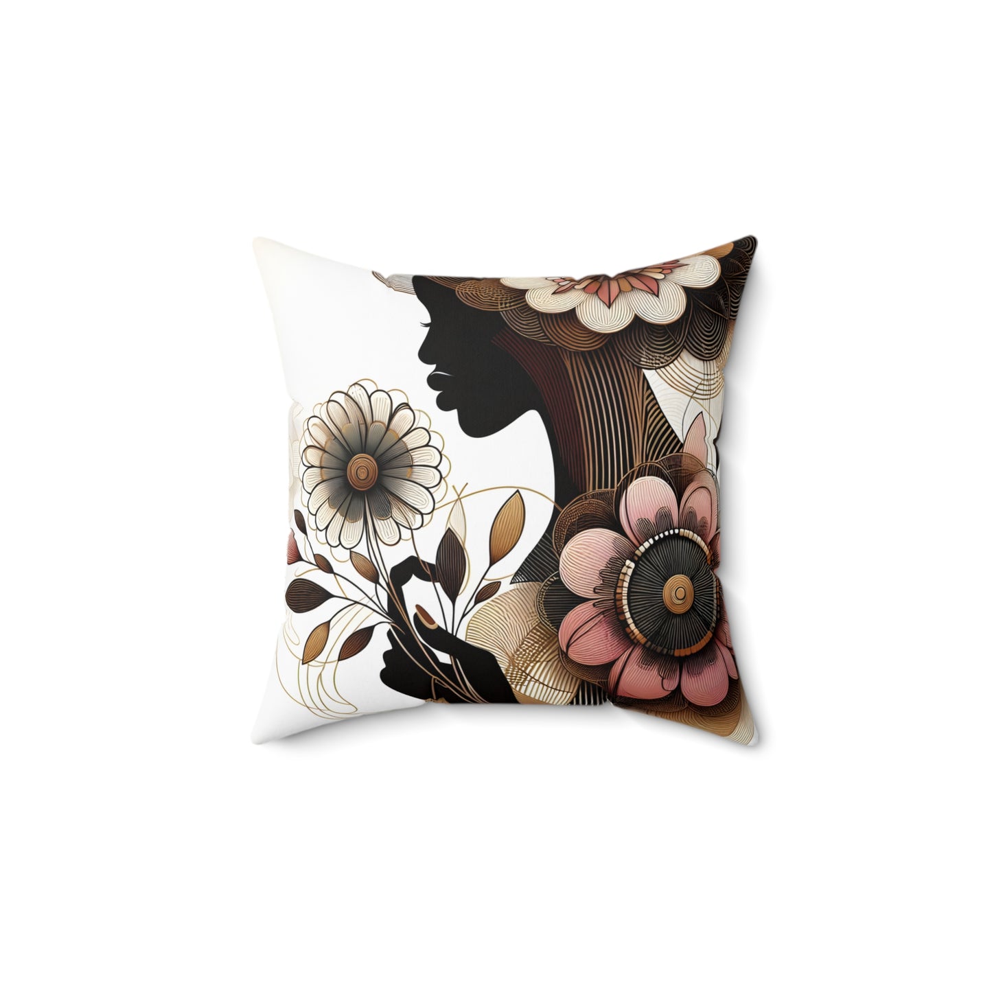 Floral Whispers Collection - Spun Polyester Square Pillow - #2016