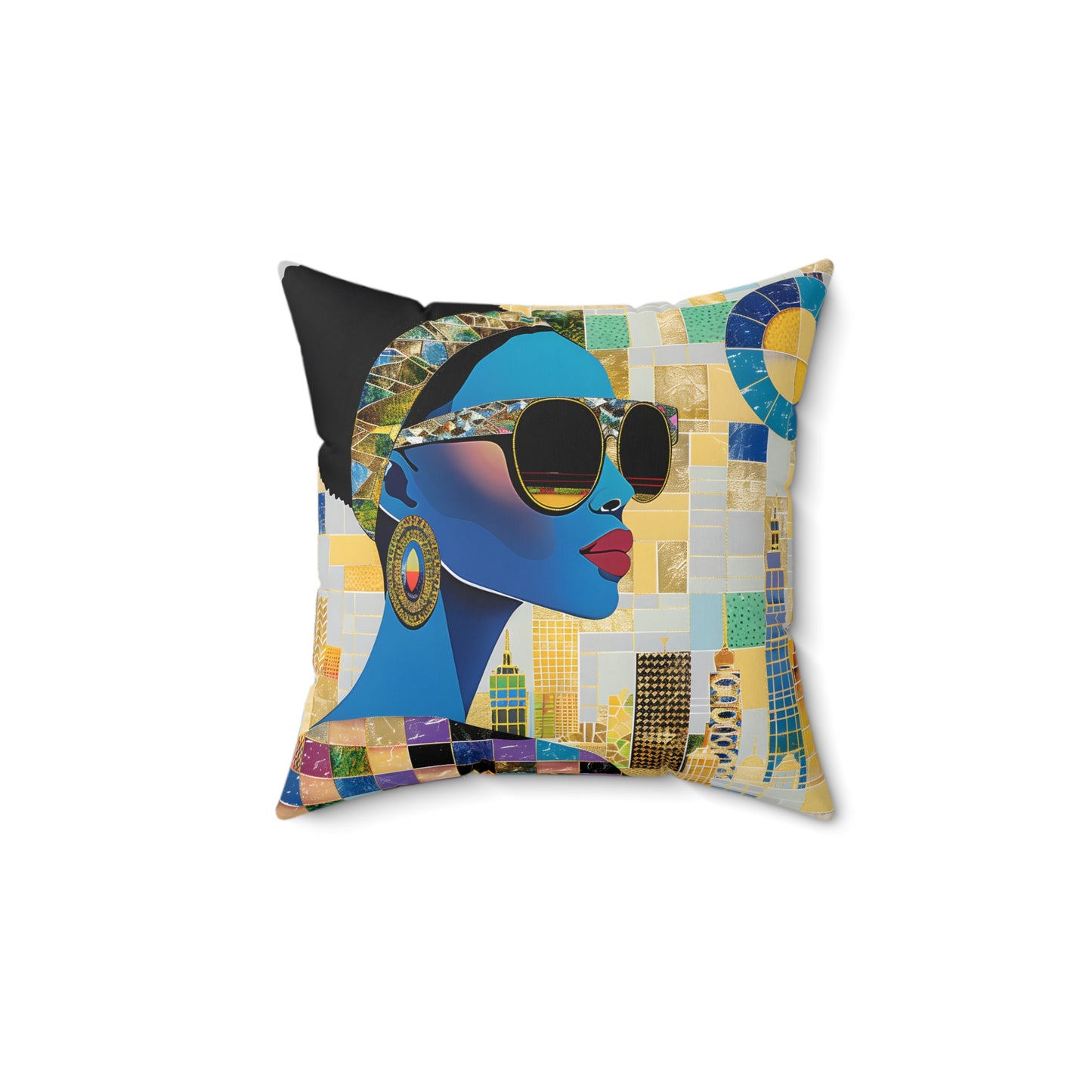 Vibrant Visions: The Bohemian Collection - Spun Polyester Square Pillow - #2014