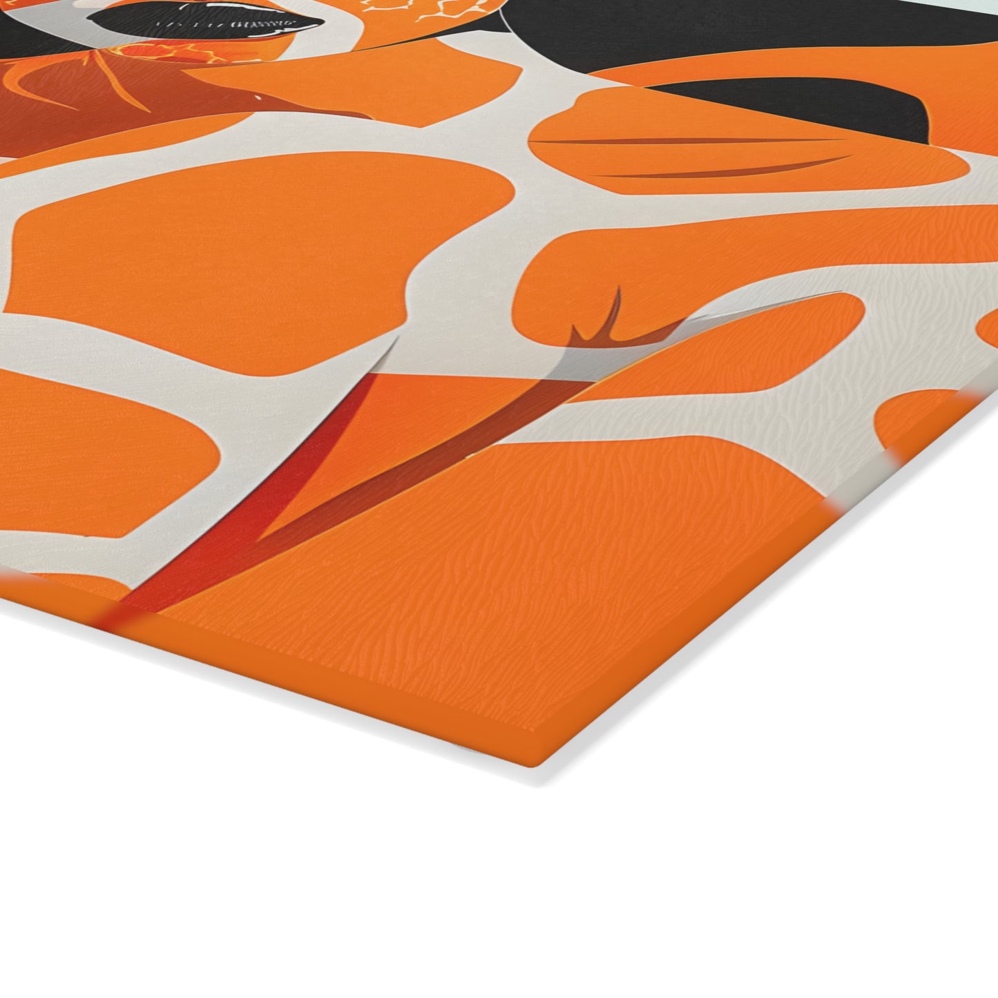 Giraffe Essence: A Fusion of Nature and Elegance Collection - Glass Cutting Board - #2014