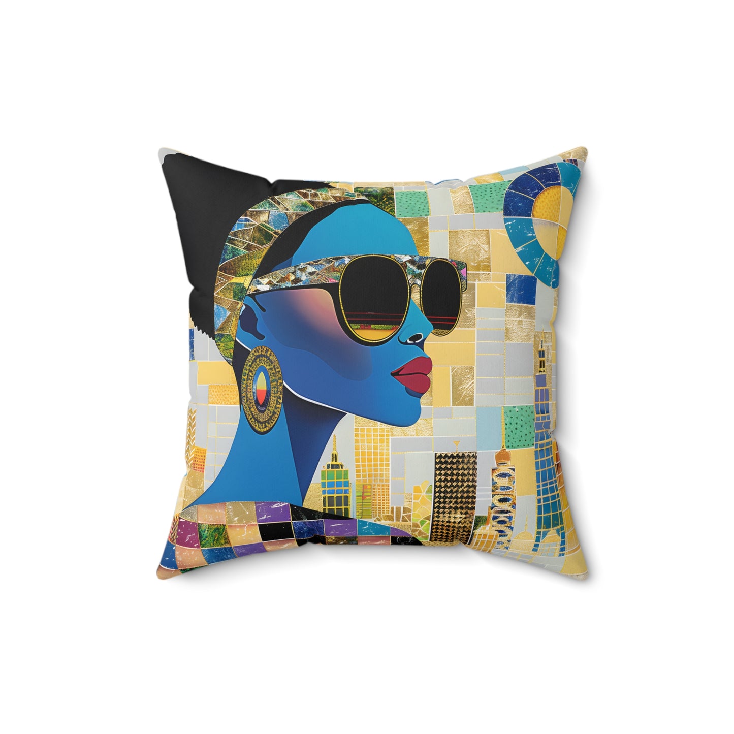 Vibrant Visions: The Bohemian Collection - Spun Polyester Square Pillow - #2014