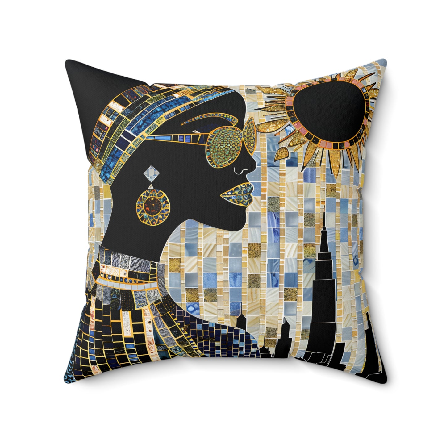 Vibrant Visions: The Bohemian Collection - Spun Polyester Square Pillow - #2016