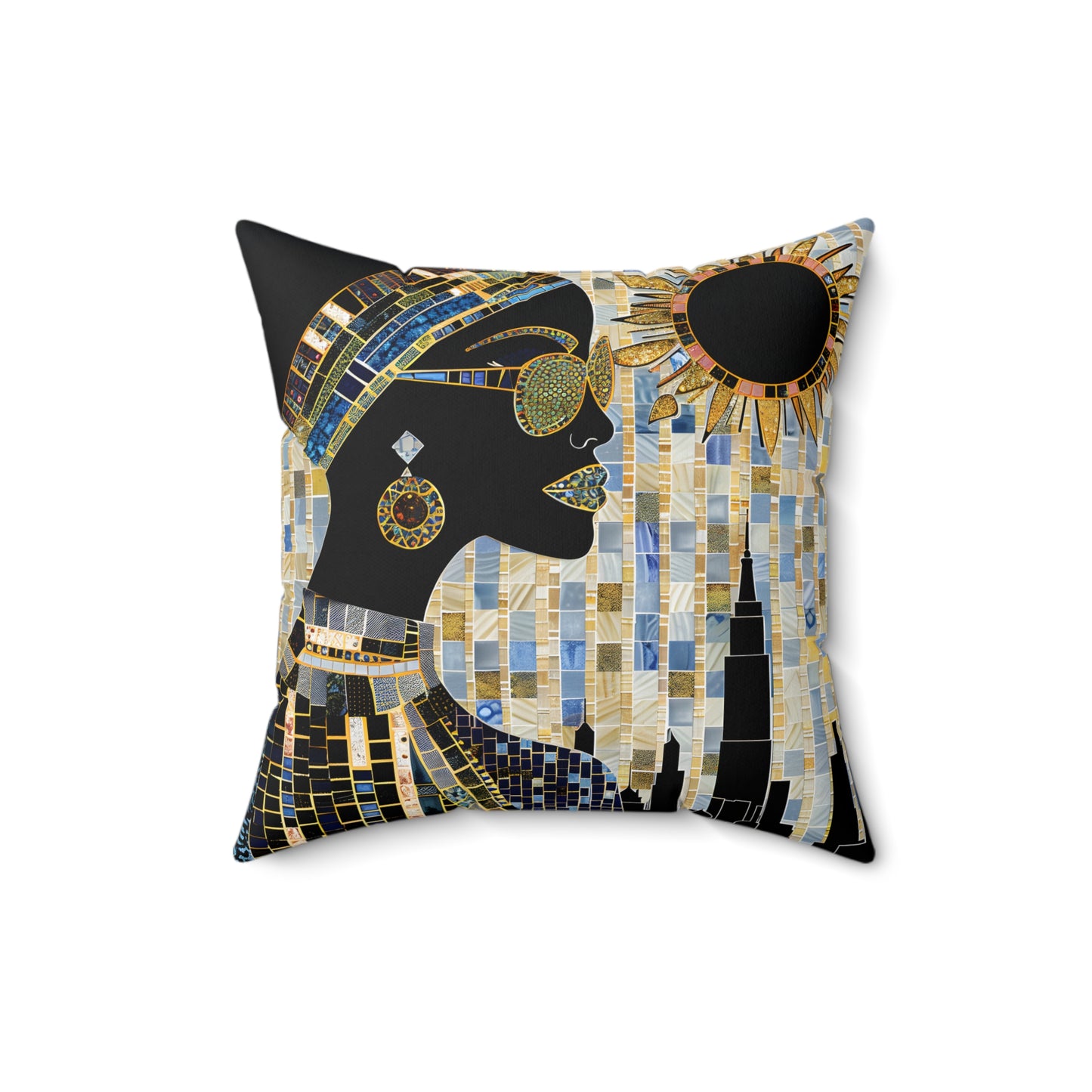 Vibrant Visions: The Bohemian Collection - Spun Polyester Square Pillow - #2016