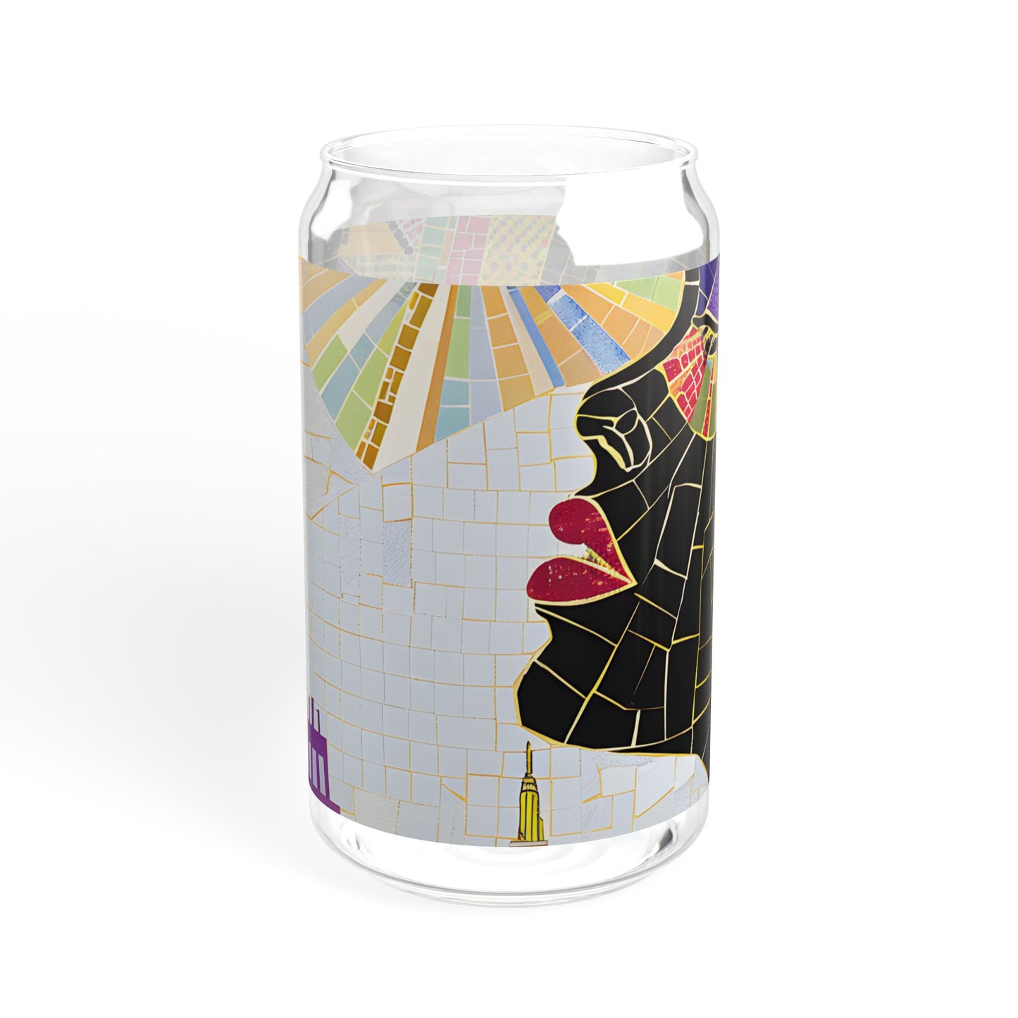 Vibrant Visions: The Bohemian Collection - Sipper Glass, 16oz - #2016