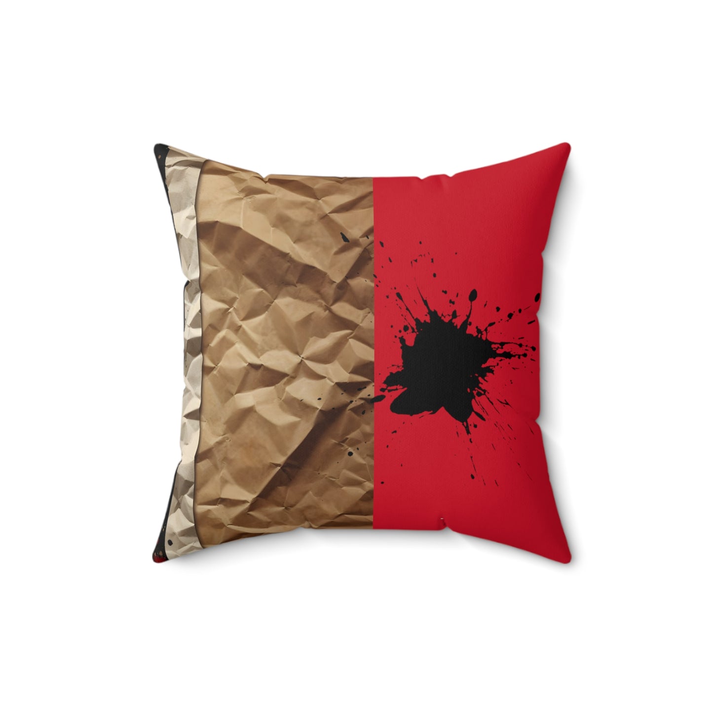 Bold Expressions: A Red and Black JourneyCollection - Spun Polyester Square Pillow - #2013