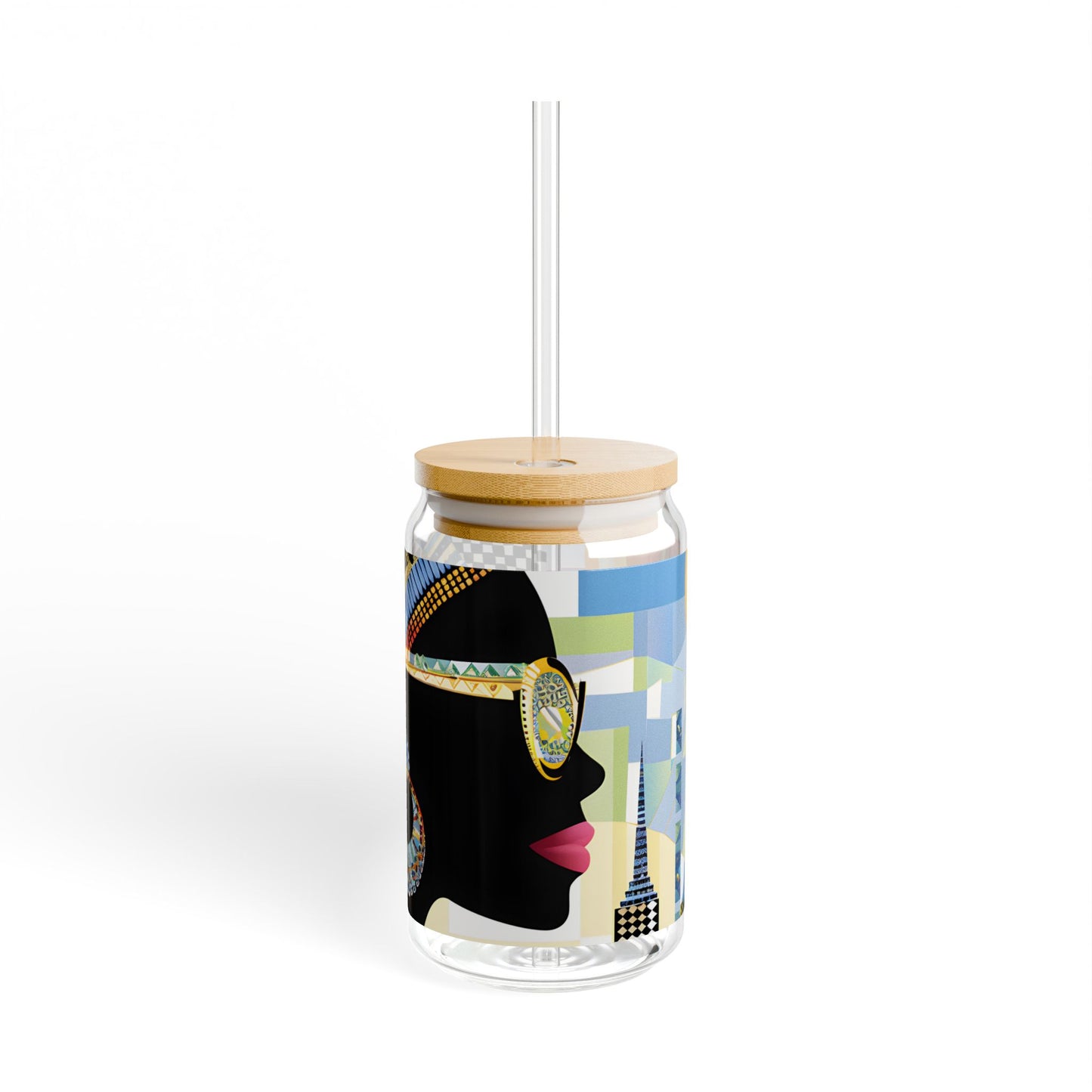 Vibrant Visions: The Bohemian Collection - Sipper Glass, 16oz - #2013