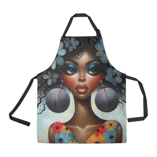 Bold & Beautiful: Afrocentric Digital Art Collection - All Over Print Apron - #2013