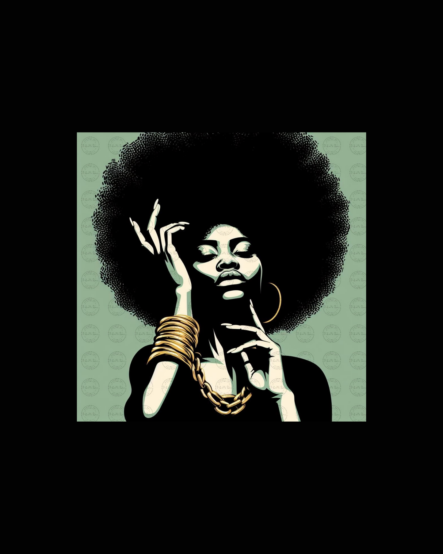 Digital Art  - Elegant Afro Essence Collection - #2012