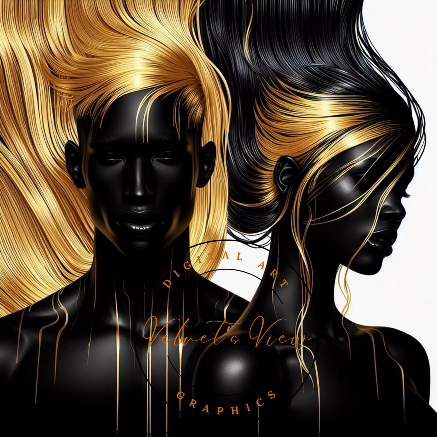 Digital Art - Liquid Gold - #2015