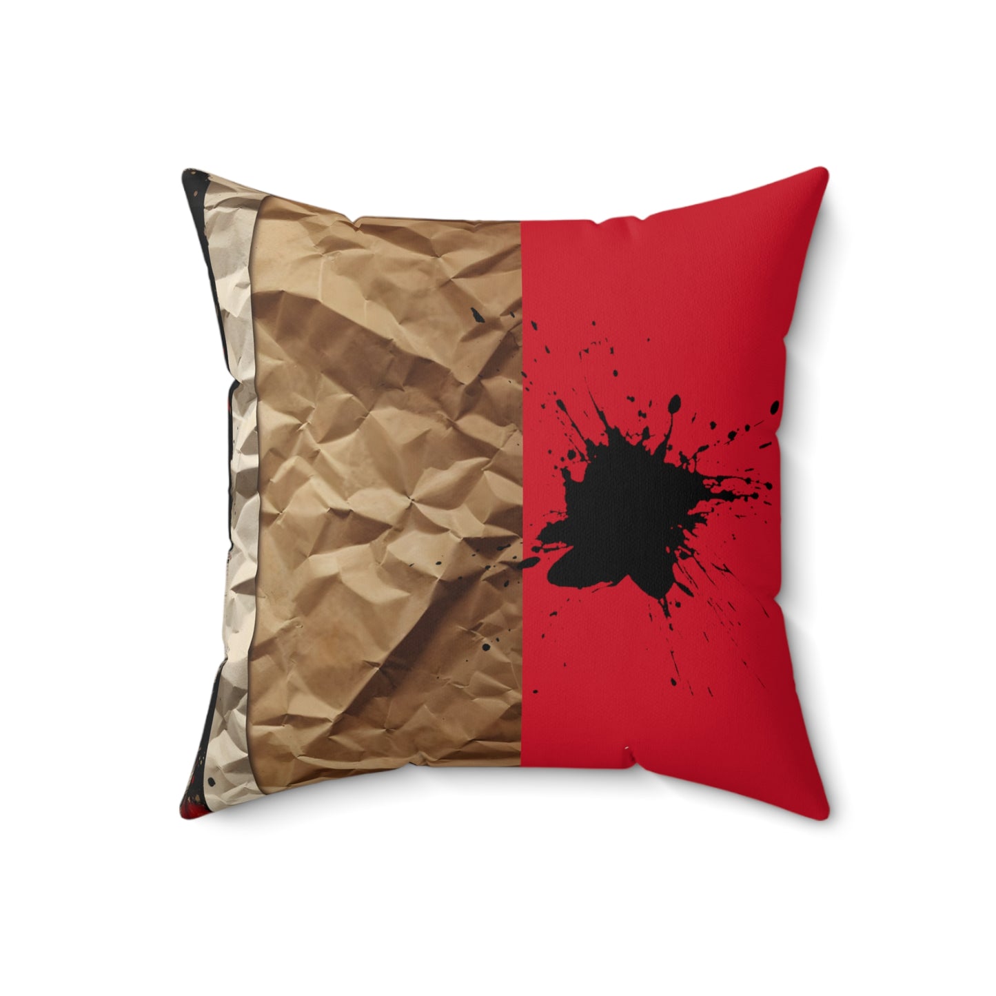 Bold Expressions: A Red and Black JourneyCollection - Spun Polyester Square Pillow - #2013