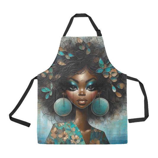 Bold & Beautiful: Afrocentric Digital Art Collection - All Over Print Apron - #2012