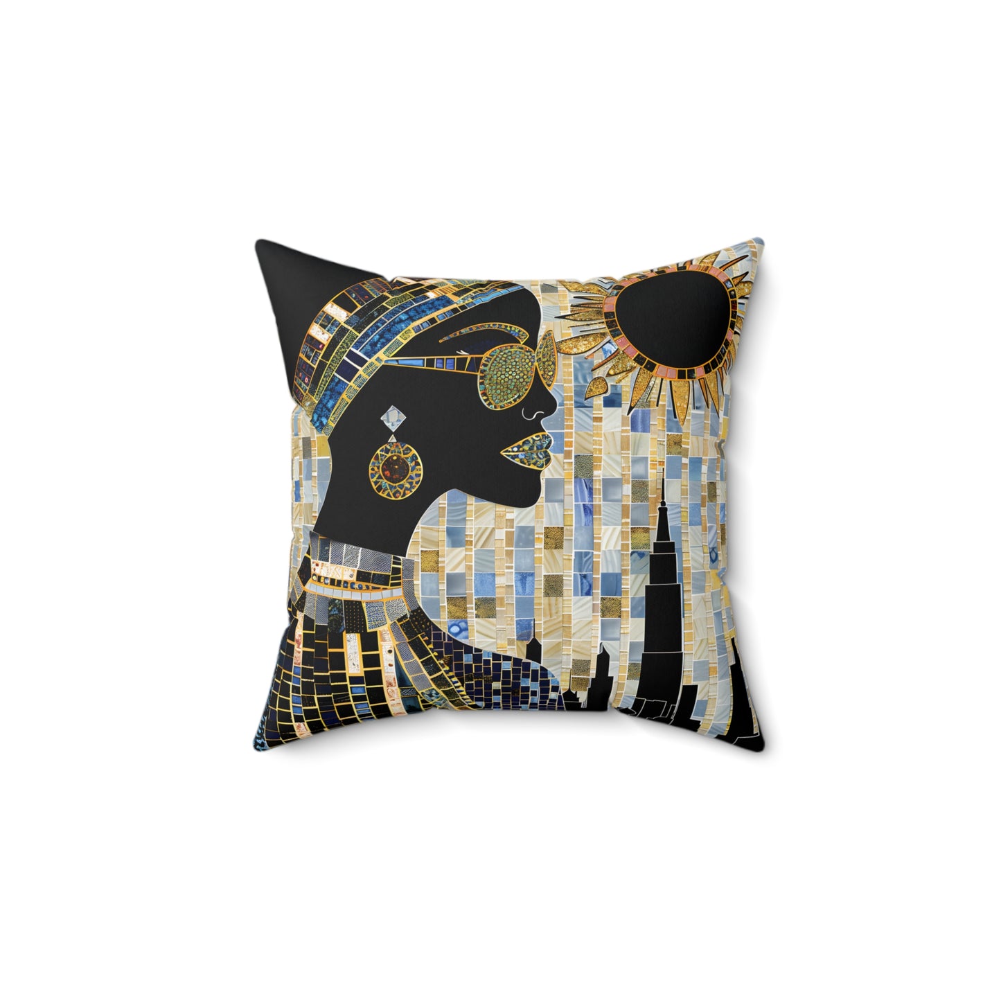 Vibrant Visions: The Bohemian Collection - Spun Polyester Square Pillow - #2016