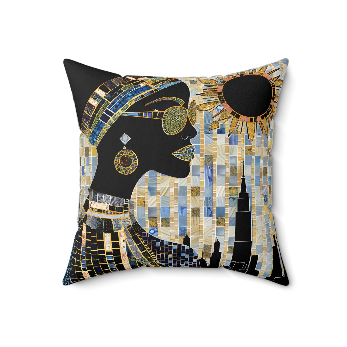 Vibrant Visions: The Bohemian Collection - Spun Polyester Square Pillow - #2016