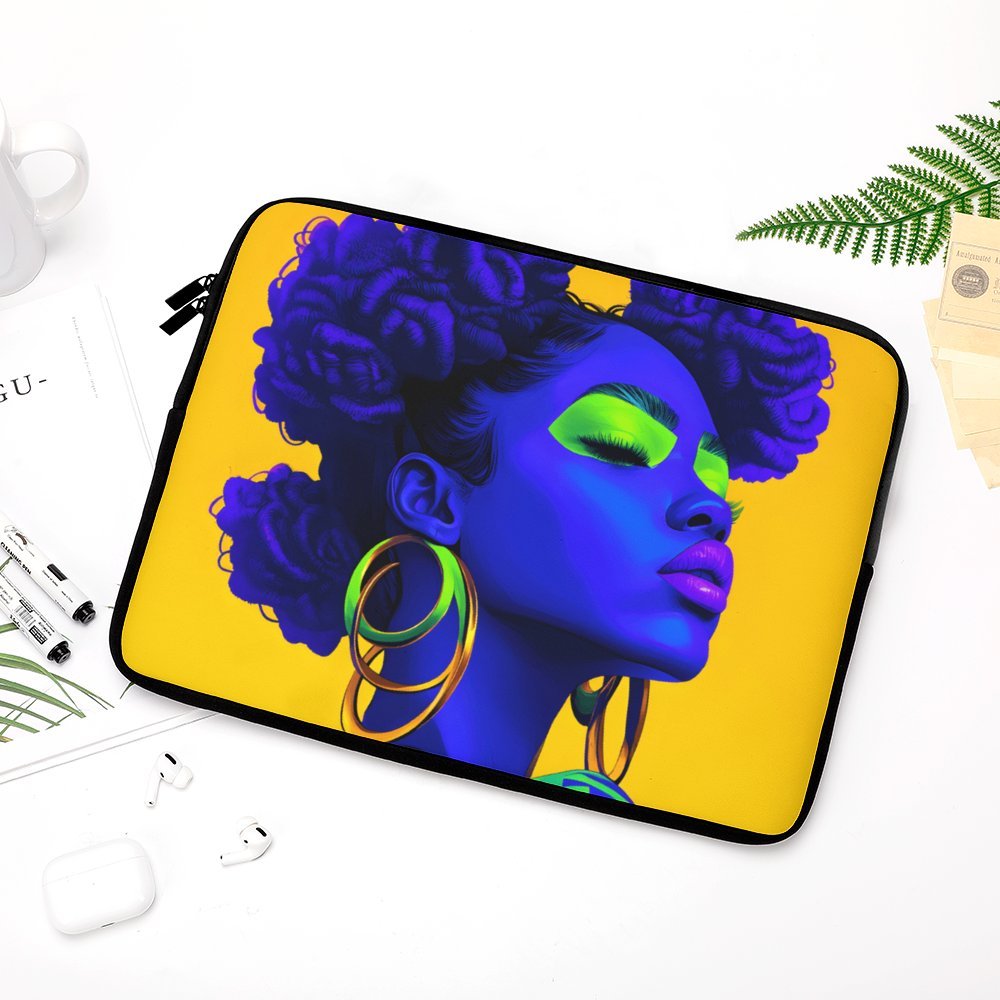 Vivid Visions: The Essence of Afro-Modernism Collection - Laptop Sleeve (Multiple Sizes) Laptop Sleeve  Multi Size - #2011