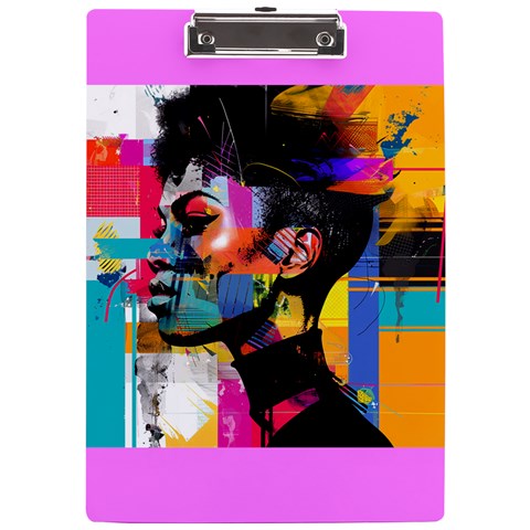 Vibrant Visions: Art-Inspired Elegance for Everyday Life Collection -  A4 Acrylic Clipboard - #2011