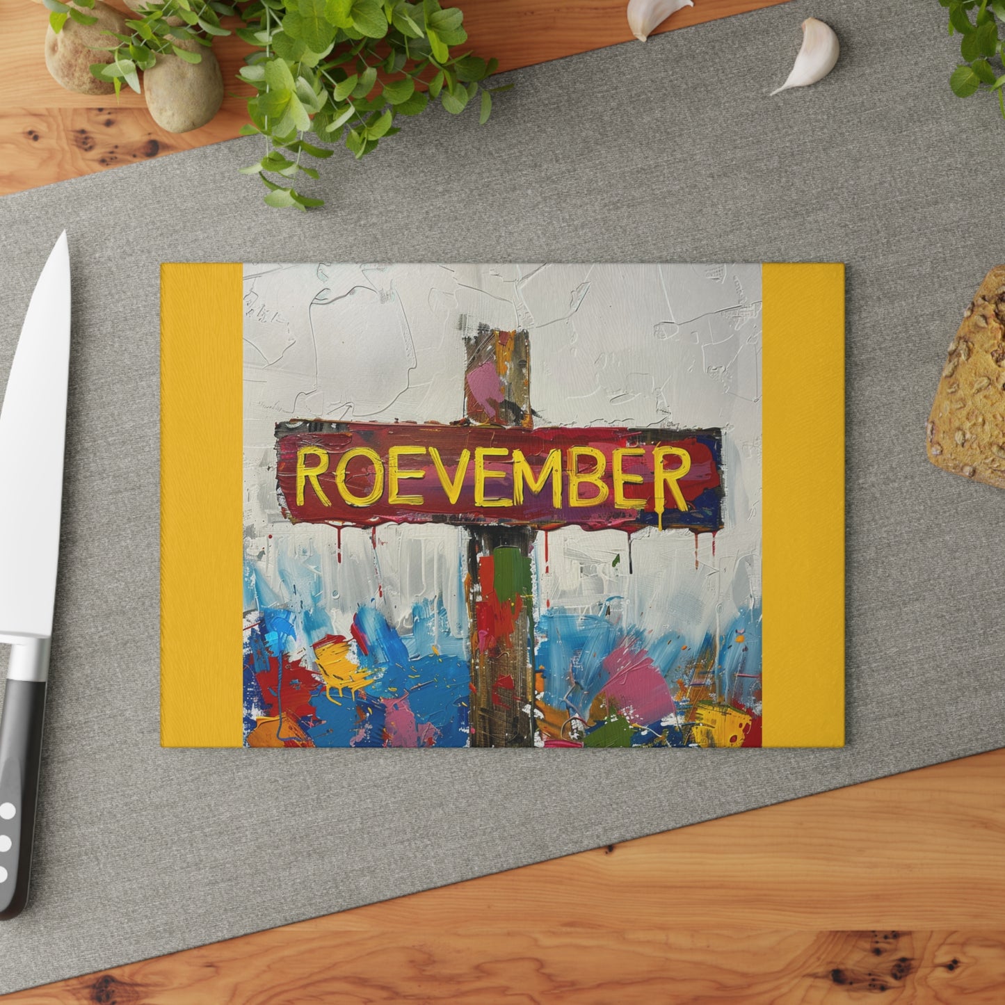 See you in November Roevember Collection - Glass Cutting Board - #2012