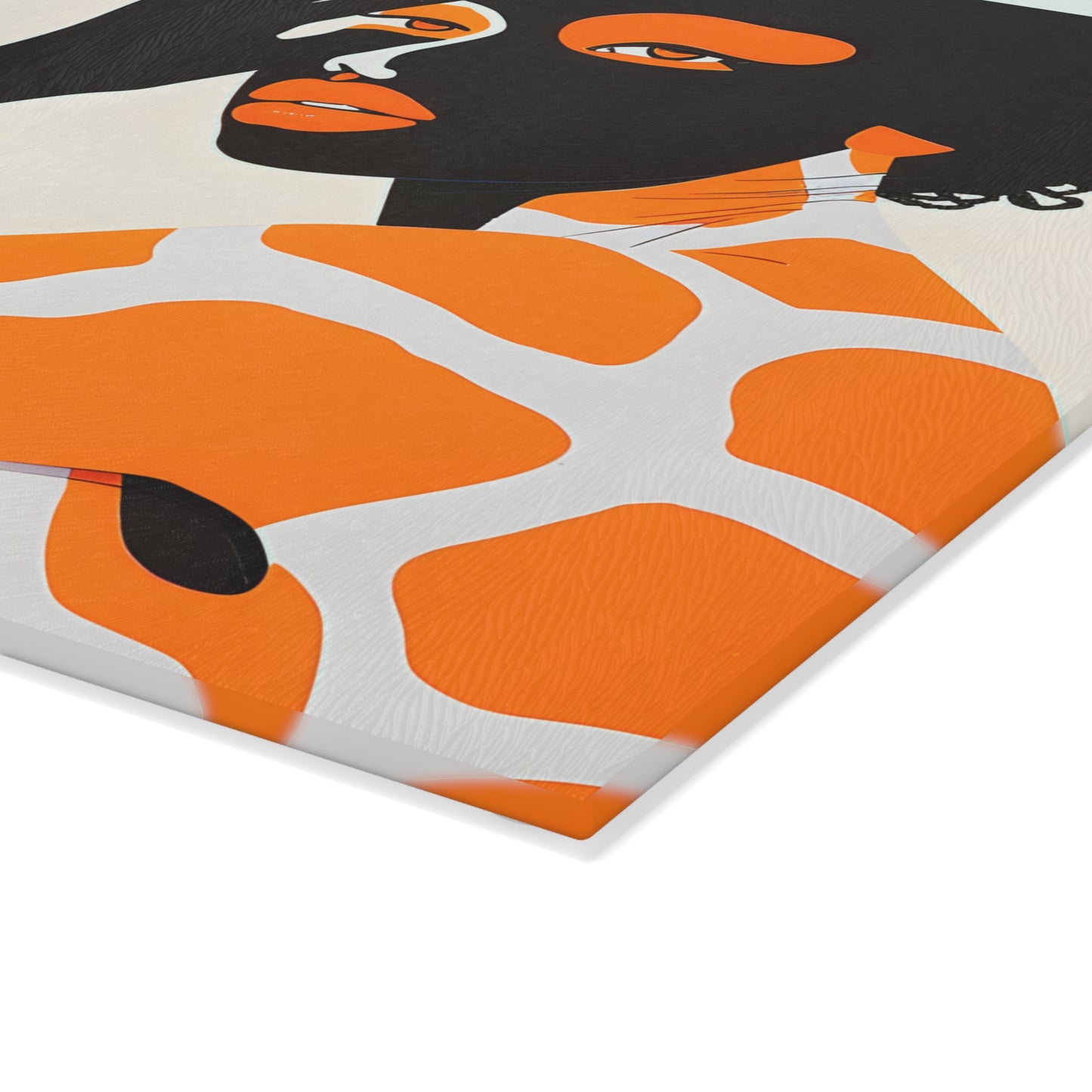 Giraffe Essence: A Fusion of Nature and Elegance Collection - Glass Cutting Board - #2013