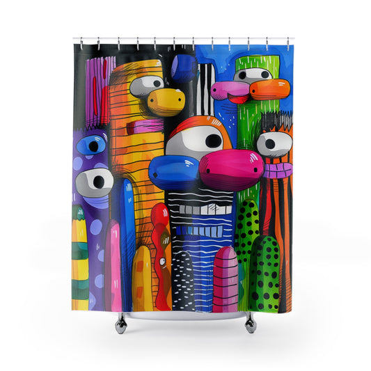 Whimsical Wonders: Towel and Shower Curtain Collection - Shower Curtains - #2011