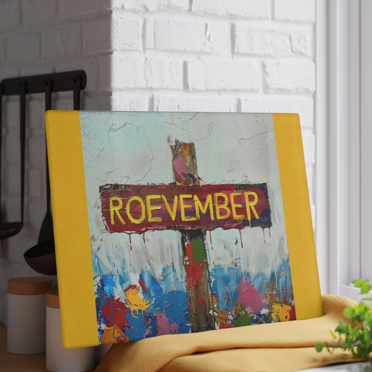 See you in November Roevember Collection - Glass Cutting Board - #2012