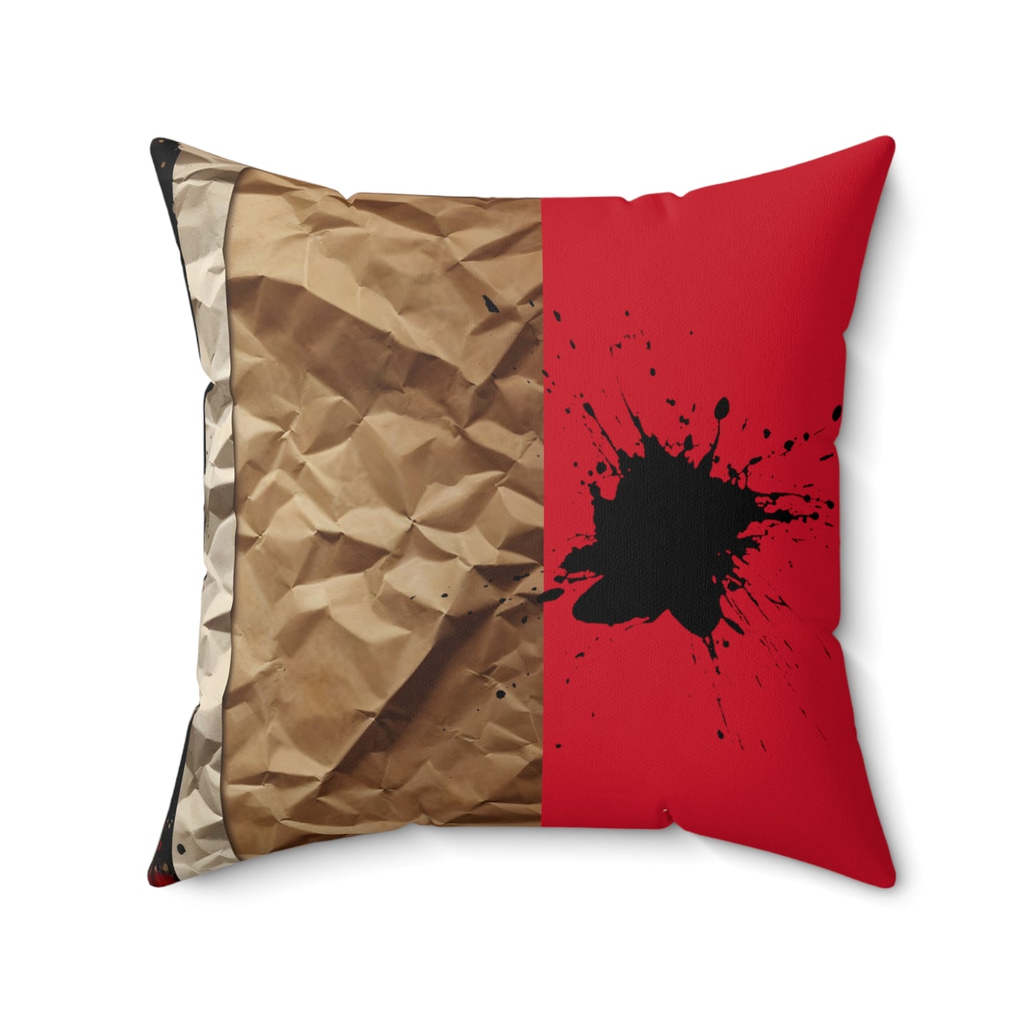 Bold Expressions: A Red and Black JourneyCollection - Spun Polyester Square Pillow - #2013