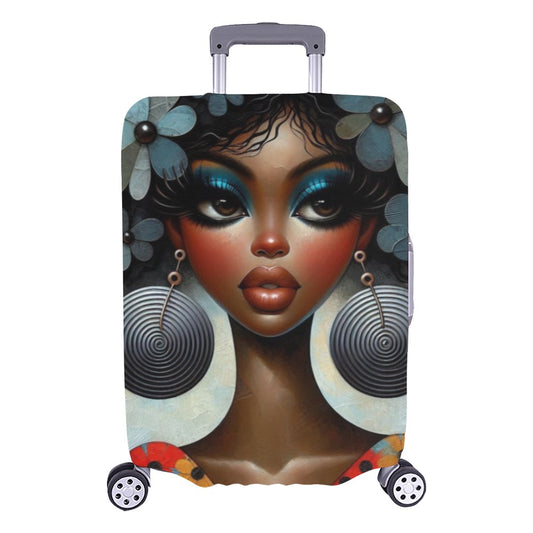 Bold & Beautiful: Afrocentric Digital Art Collection -  Luggage Cover/Large 26"-28" - #2011