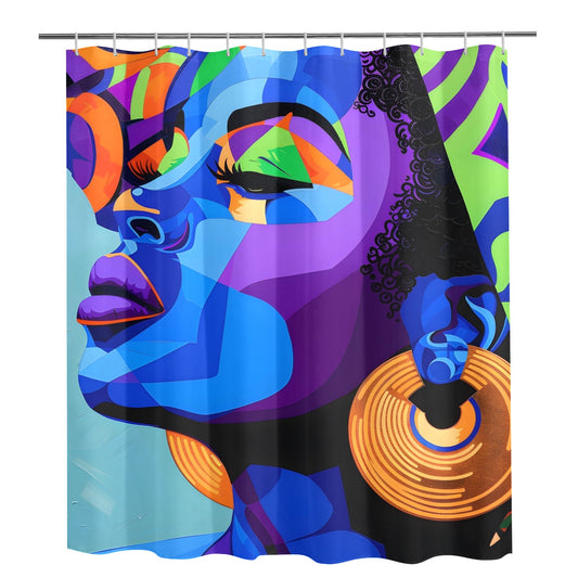 Vivid Visions: The Essence of Afro-Modernism Collection - Shower Curtain 72"x84" - #2015