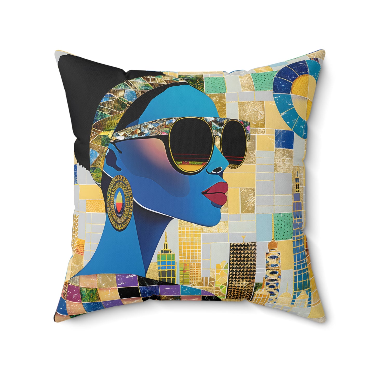 Vibrant Visions: The Bohemian Collection - Spun Polyester Square Pillow - #2014