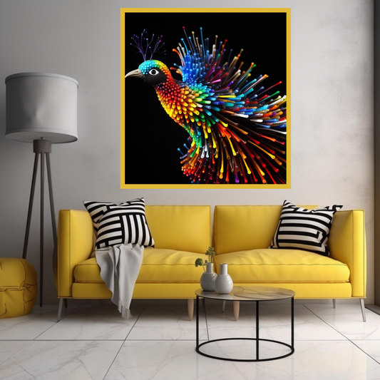 Digital Art - Radiant Reverie: Mycelium Bird of Paradise - #2011