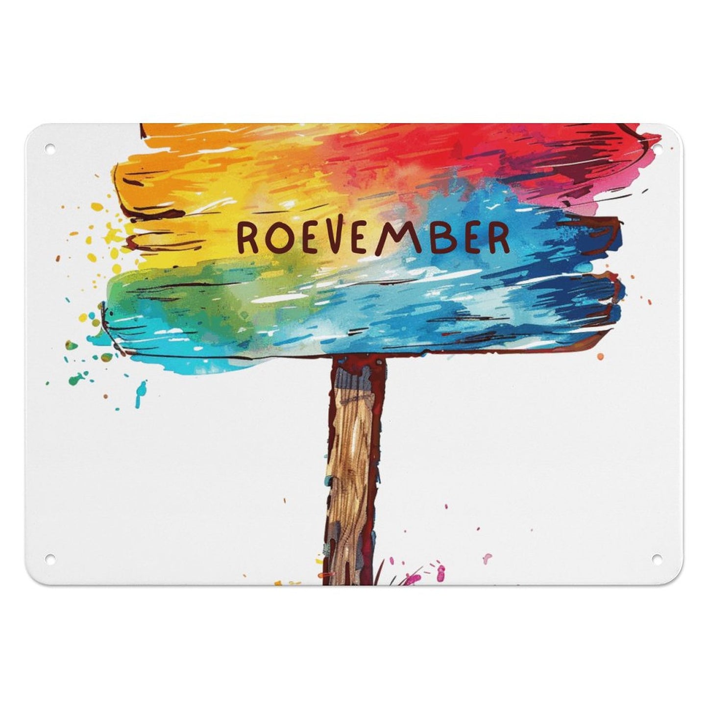 See You in November Roevember Collection - Horizontal Personalized Metal Wall Art Tin Sign-5.5"x7.9"/14x20cm - #2011