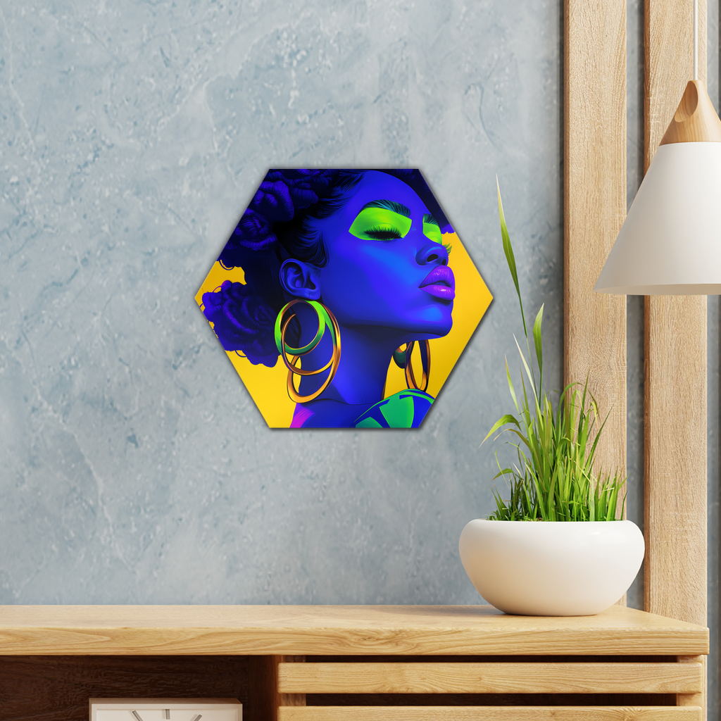 Vivid Visions: The Essence of Afro-Modernism Collection  - Cool Blue Wall Tile - #2011