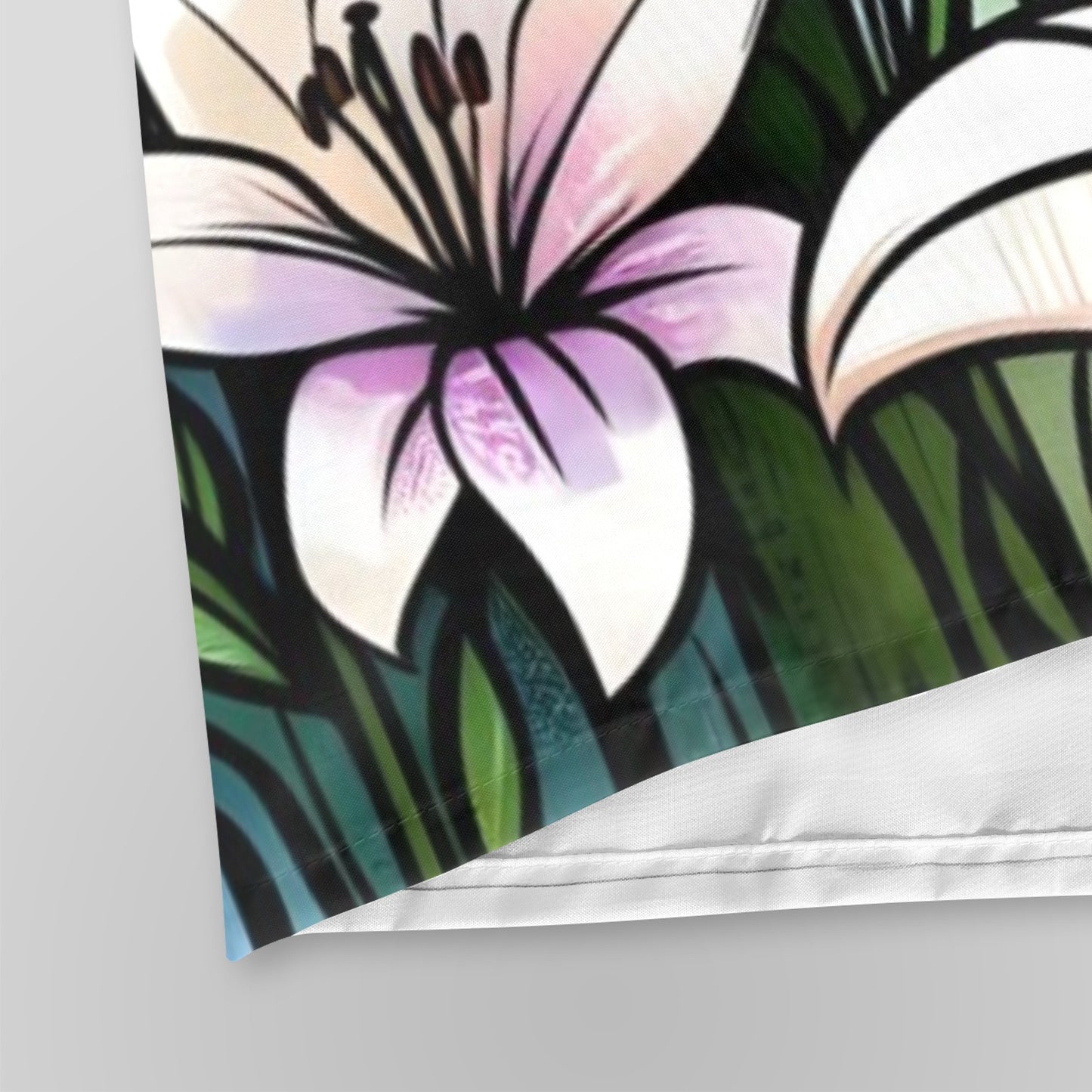 Urban Blossoms: Vibrant Cityscapes and Floral Dreams Collection - Shower Curtain 72"x84" - #2012