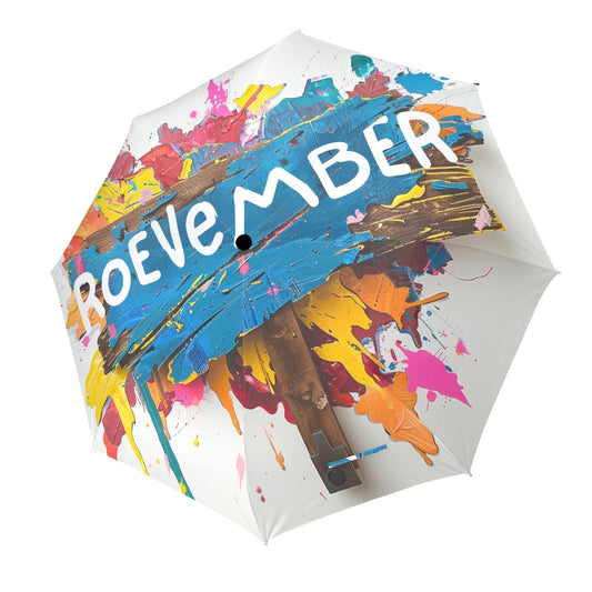 See You in November Roevember Collection - Semi-Automatic Foldable Umbrella (Model U12) - #2012