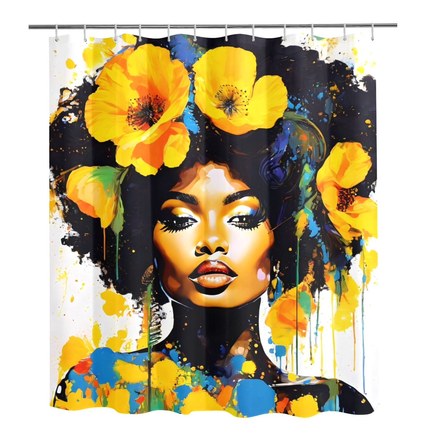 Bold Elegance: The Poppy Collection - Shower Curtain 72"x84" - #2016