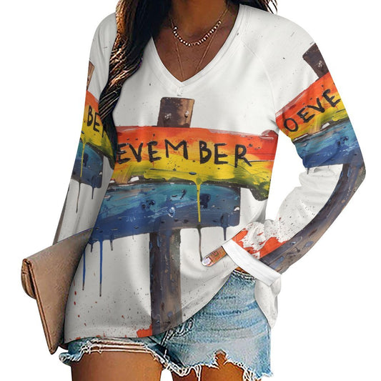 See You in November Roevember Collection - Long Sleeve Loose Tee (TLREV2) Long sleeve loose tee - #2012